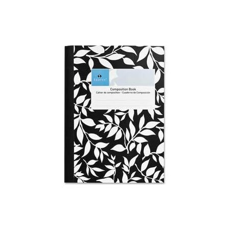 Sparco„¢ Composition Notebook, 7-1/2 X 10, College Ruled, Black Marble, 80 Sheets/Pad